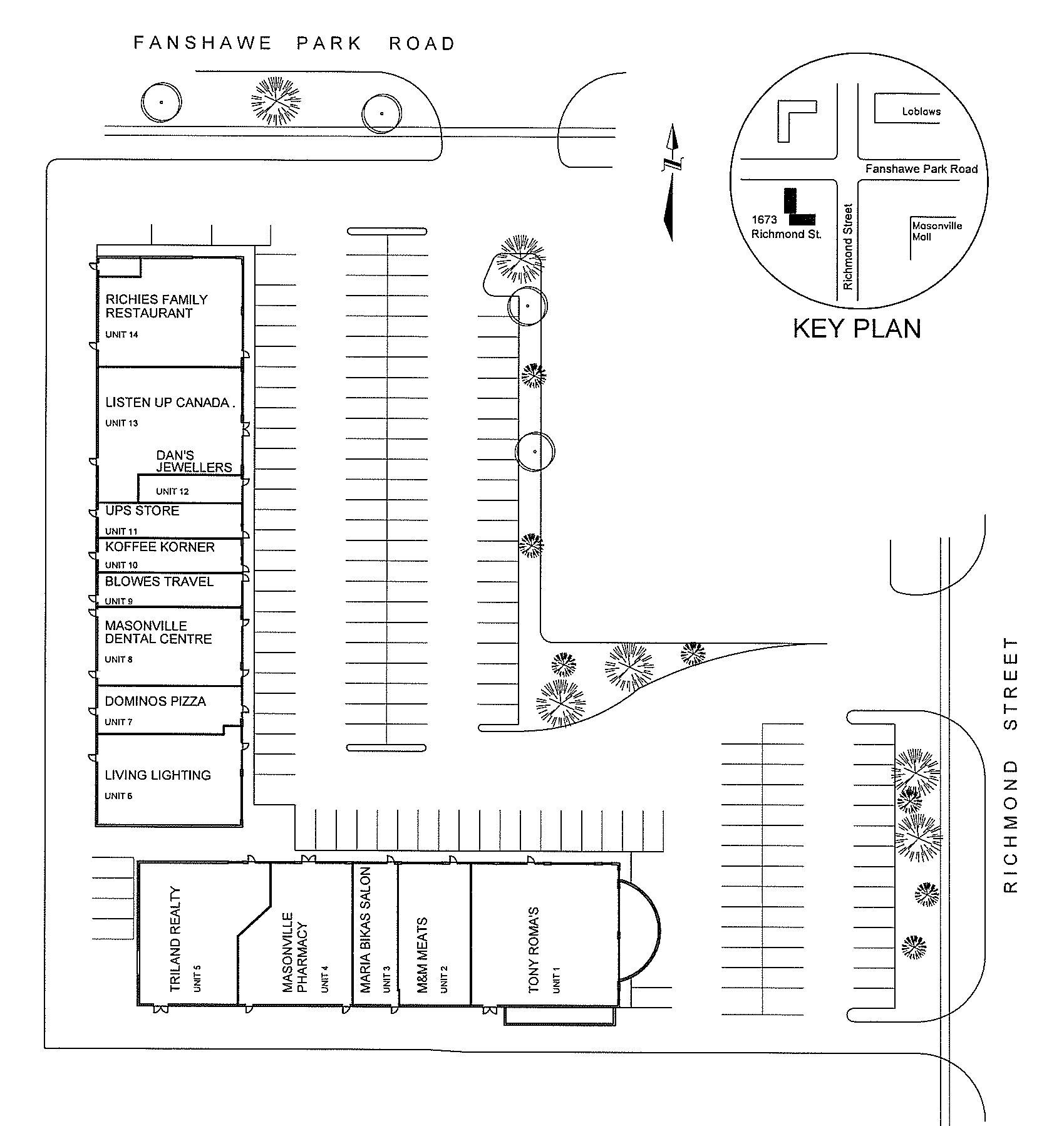 1673 Richmond St Siteplan